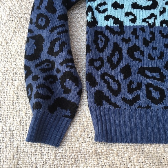 Blush & Bloom | NWT Leopard Color Block Sweater - Picture 6 of 10